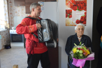 В воскресенье  поздравления принимала 100-летняя жительница  Майминского района