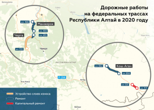 Более 100 км Чуйского тракта отремонтируют в Республике Алтай в 2020 году