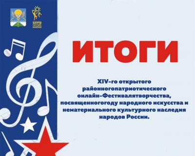  результаты XIV-го открытого районного онлайн Фестиваля патриотического творчества!!!