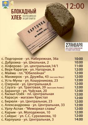  Акции "Блокадный хлеб"