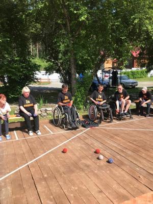 Соревнования по игре "Боча", посвященные поддержке российских военнослужащих, на Украине