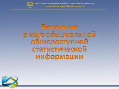 Виртуальная экскурсия в мир статистики 