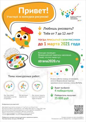 КОНКУРСЕ ДЕТСКОГО РИСУНКА ПЕРЕПИСИ